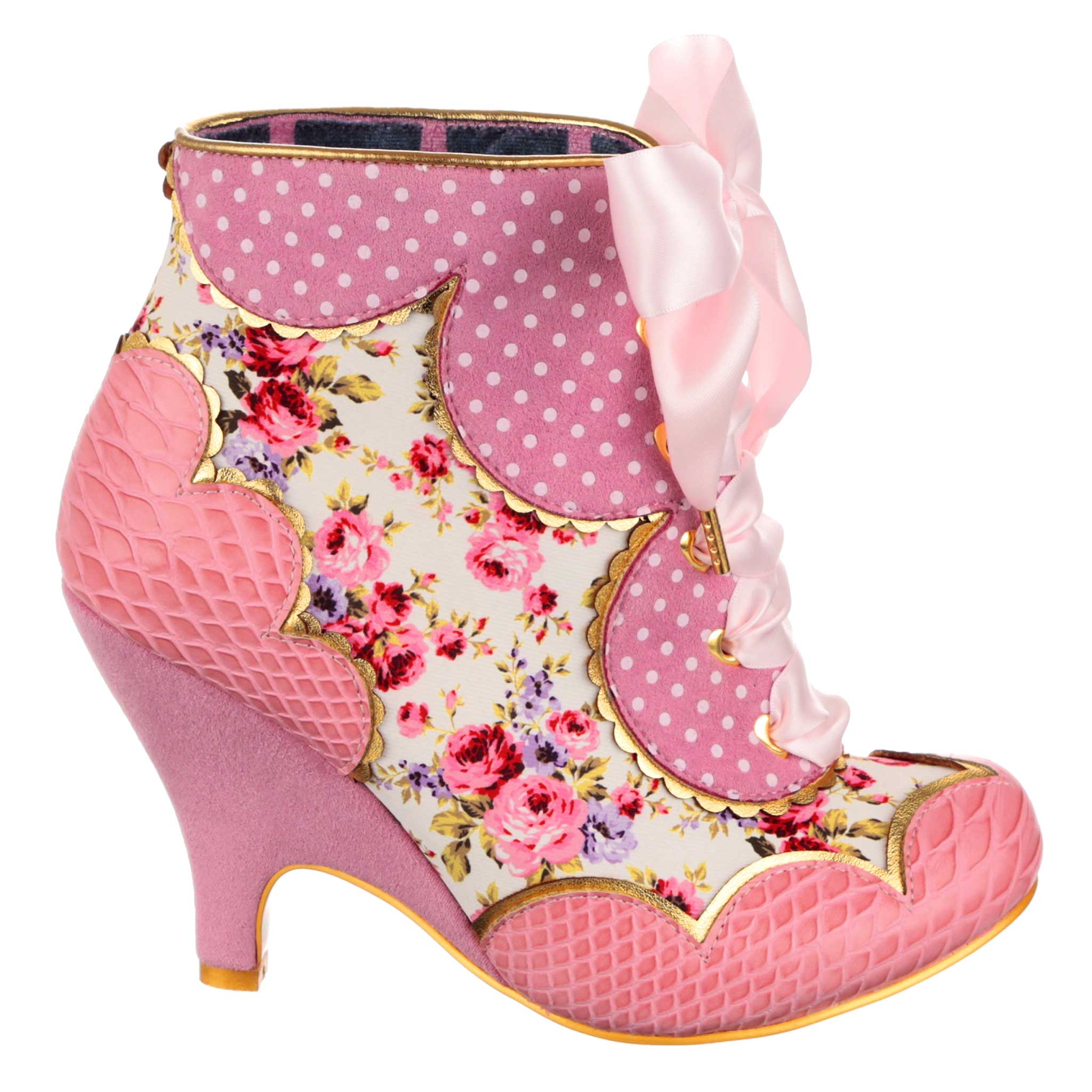 Pink heeled boots hotsell