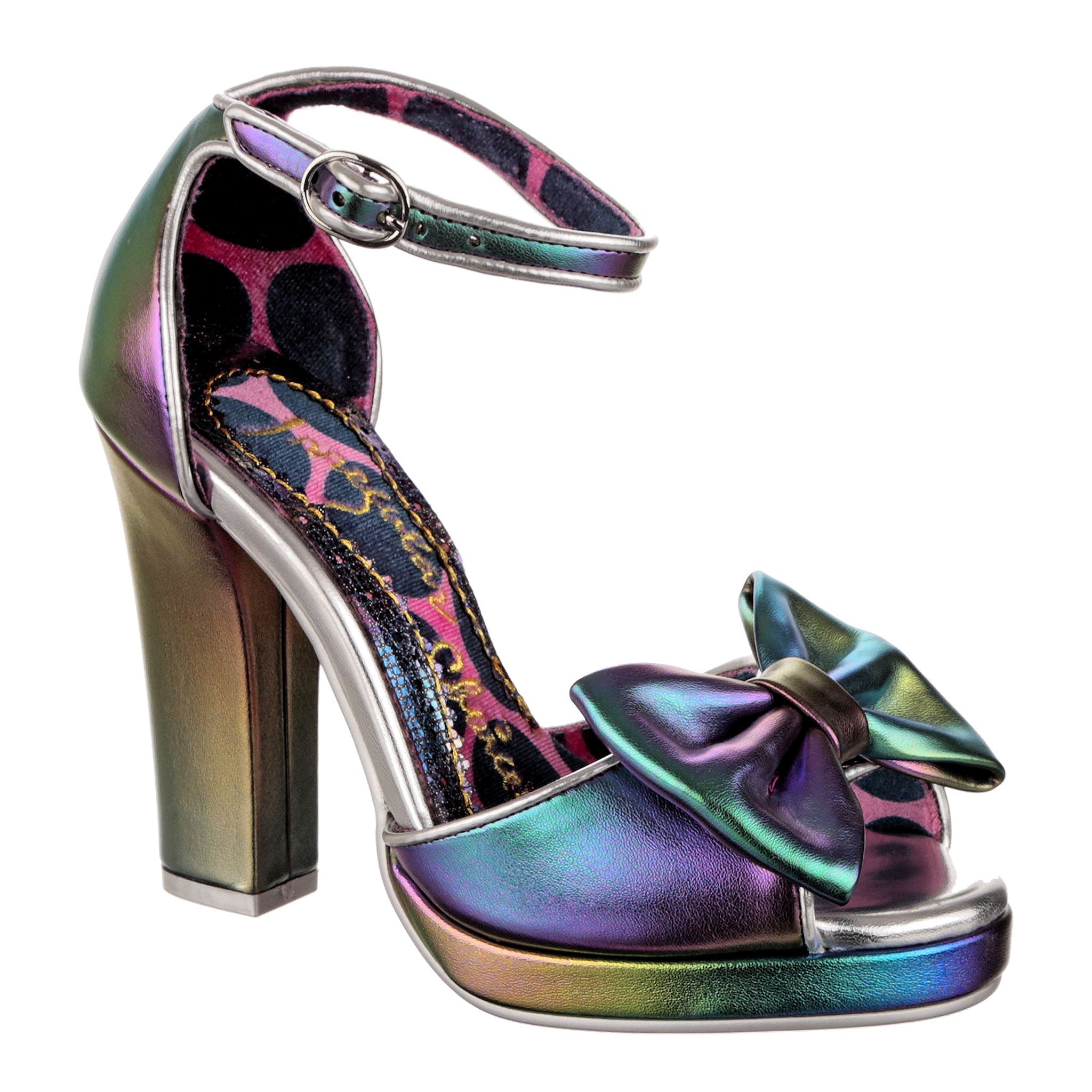 Colourful platform heels best sale