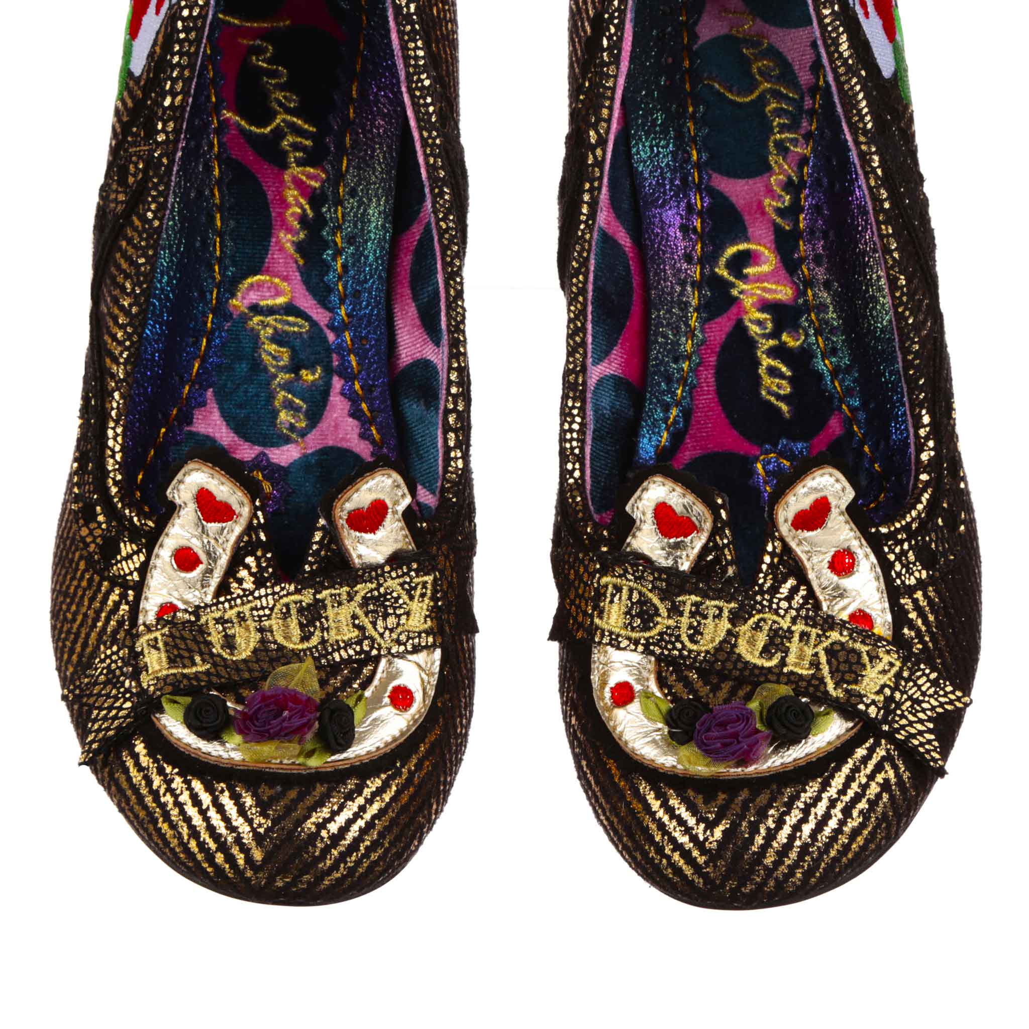 Irregular Choice heels selling vintage pin up with monkey charm