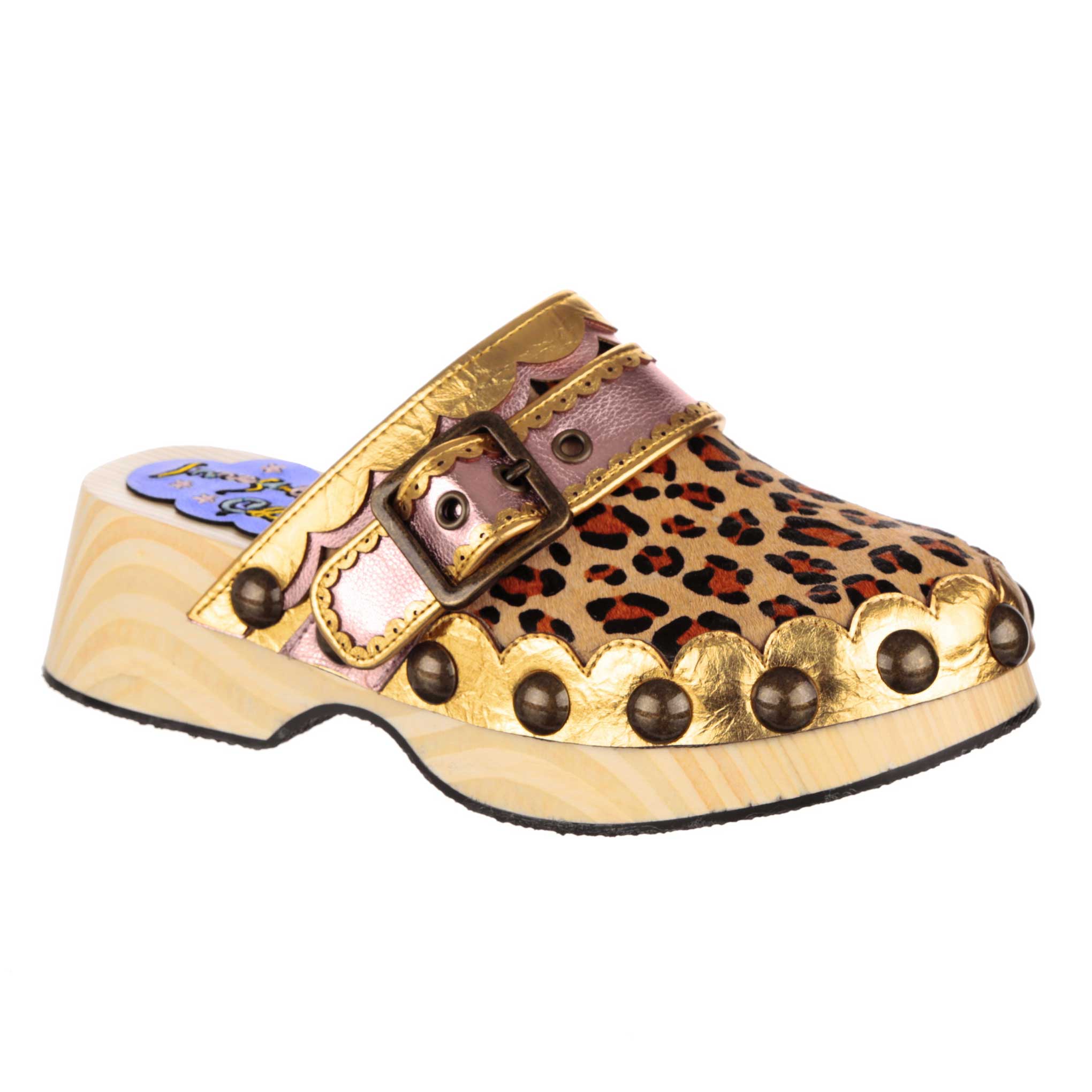 Irregular choice leopard print shoes on sale