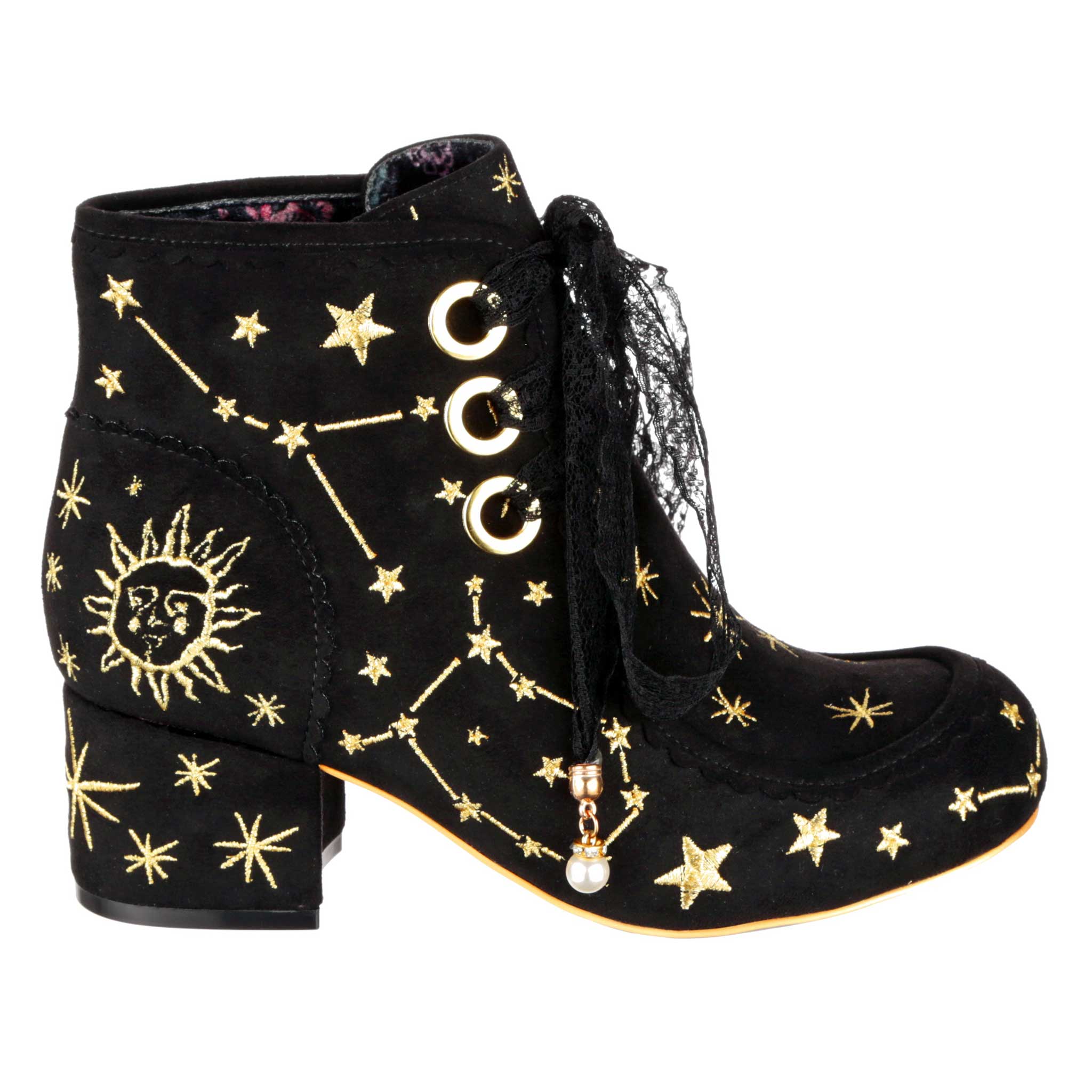 Black ankle boots with stars hotsell