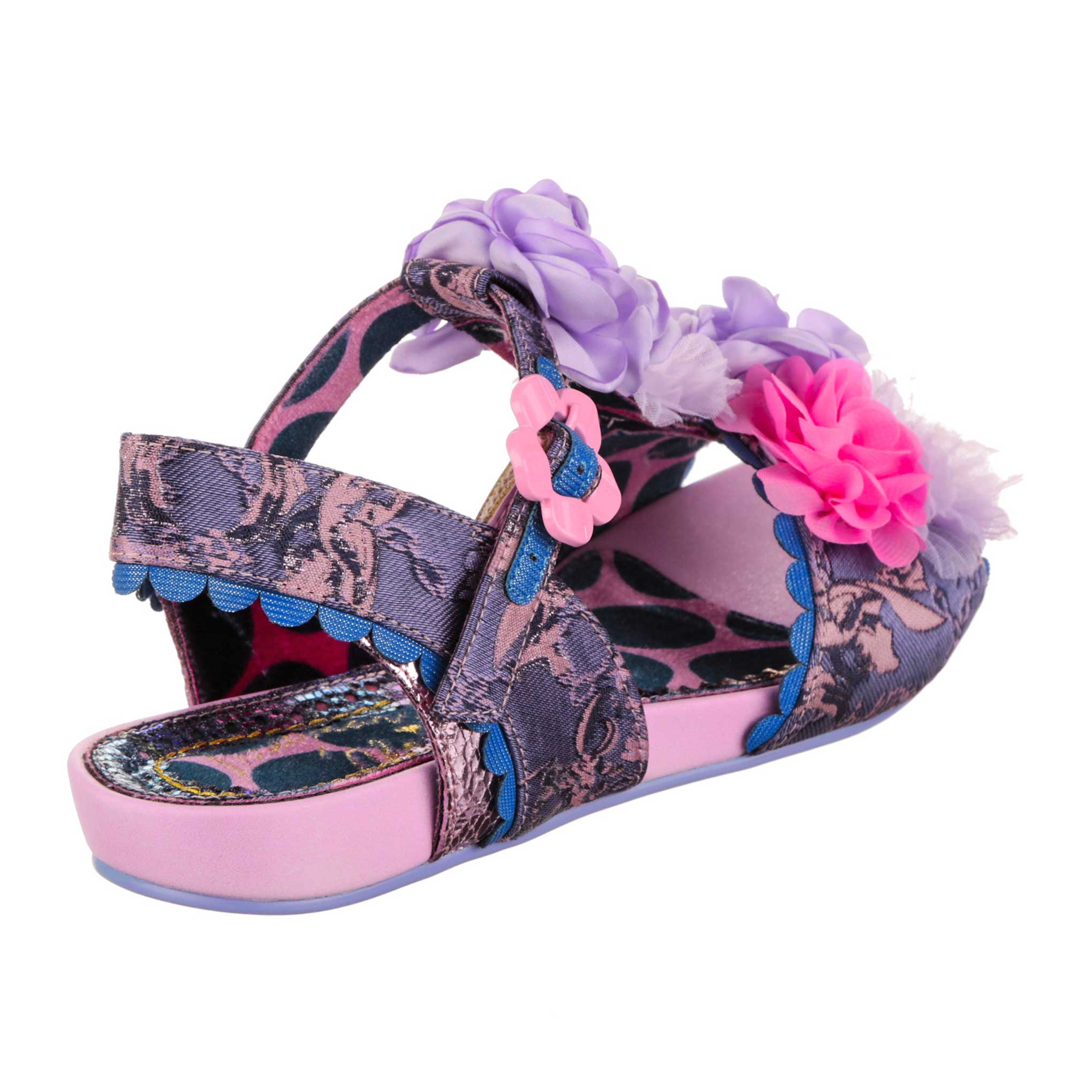 Purple store floral sandals