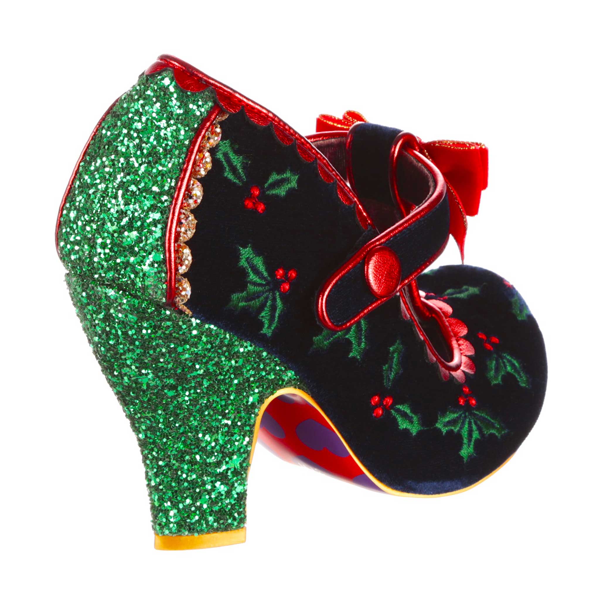 Perfect Parcel Wide Fit High Heel T Bar Shoes Iconic by Irregular Choice