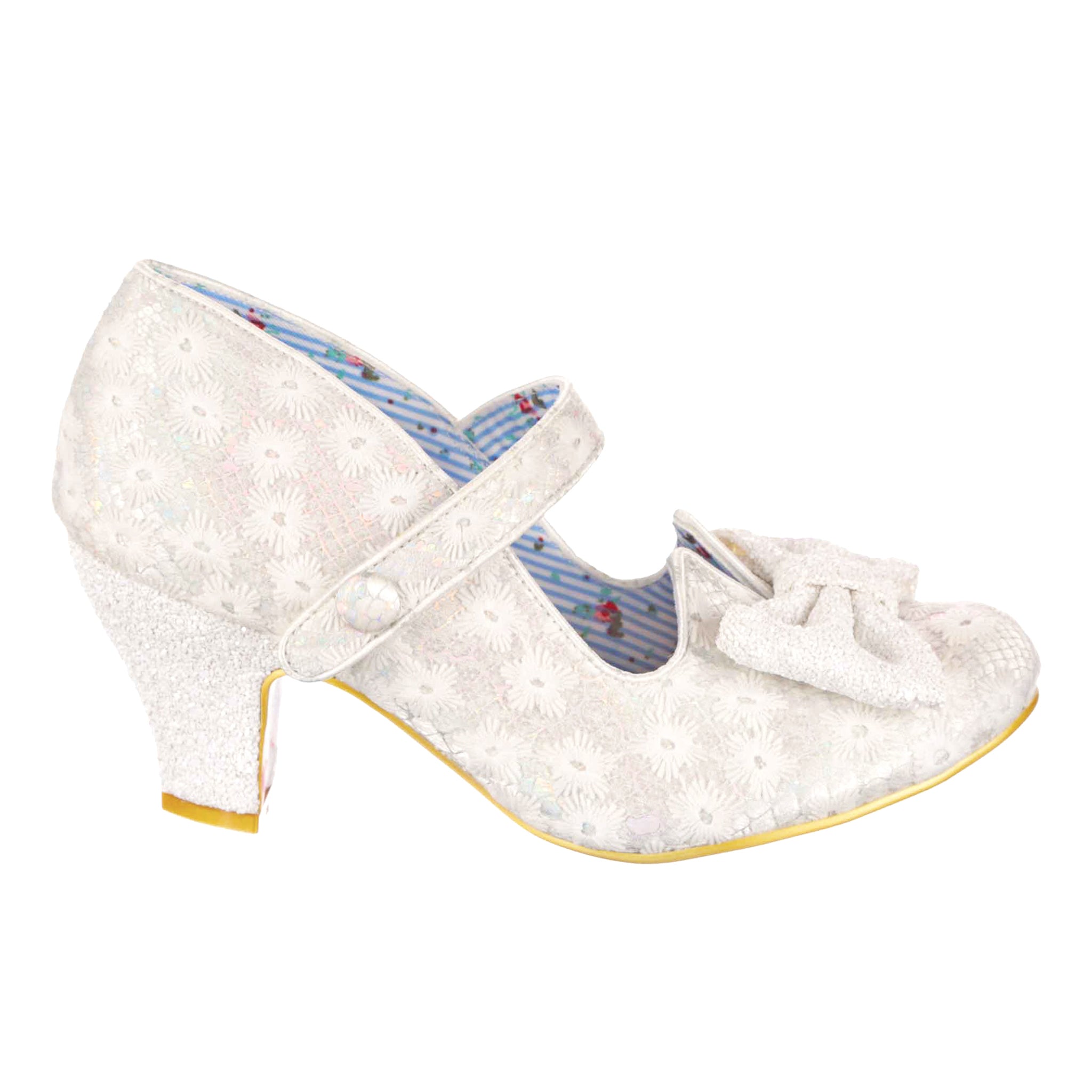 Piccolo Bridal Mid Heel Shoes Iconic by Irregular Choice