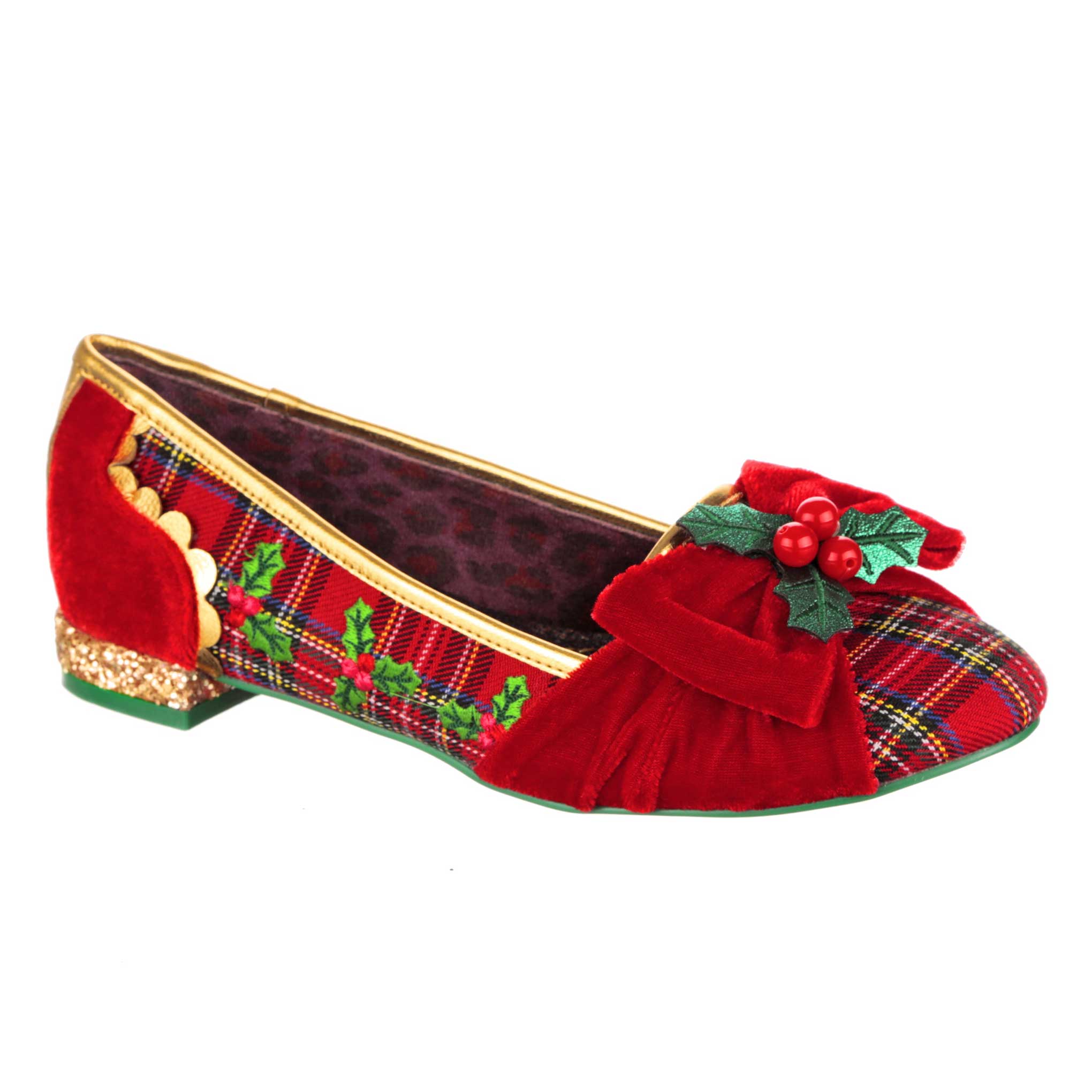 Hello Holly Festive Flat Shoes Irregular Choice