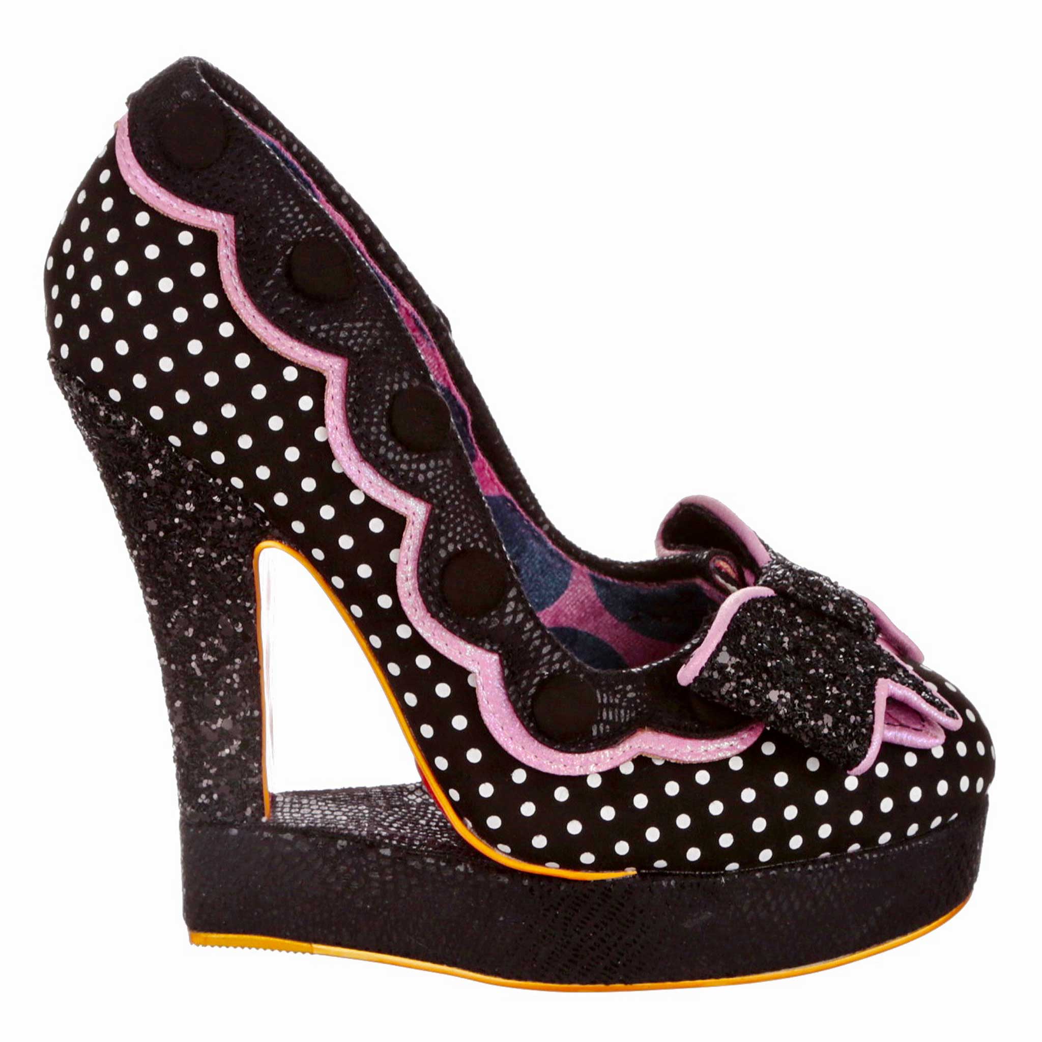 Polka dot wedge heels hotsell