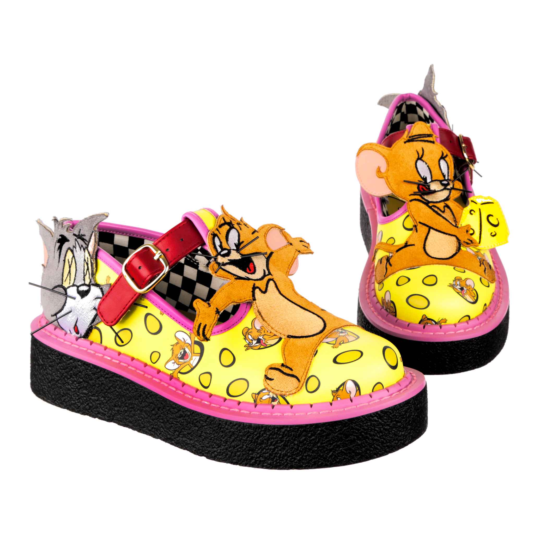 Tasty Cheese Platform T Bar Shoes Irregular Choice X