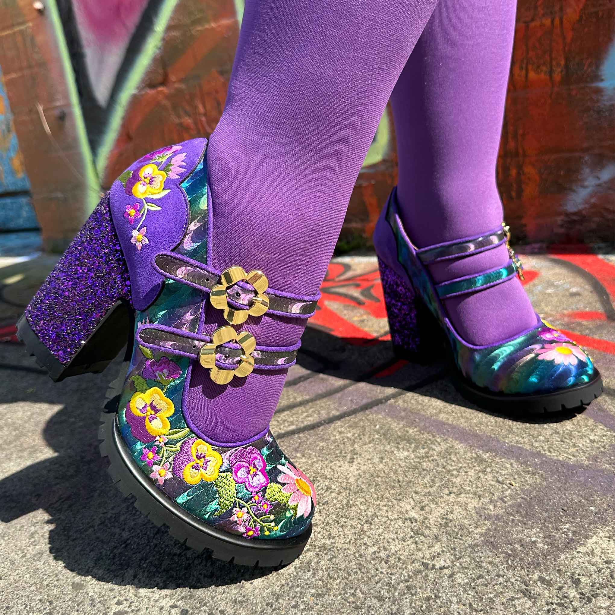 Irregular Choice Shoes, Budding Beauty Heels