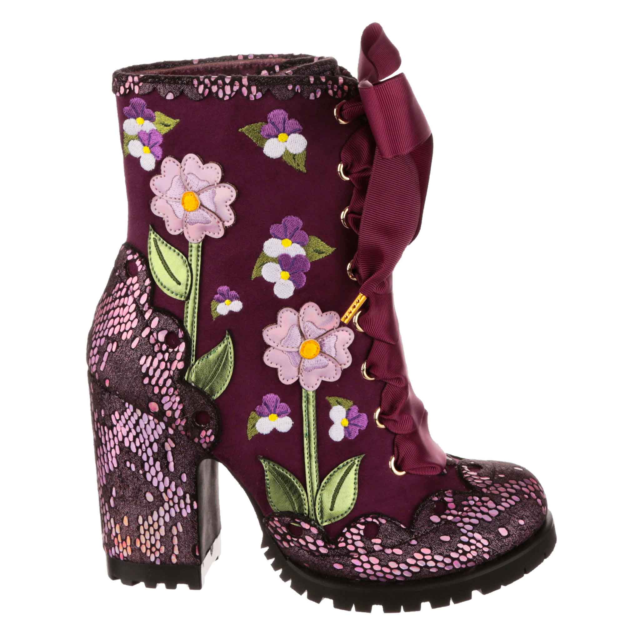 Vibrant Violets High Heel Boots Irregular Choice