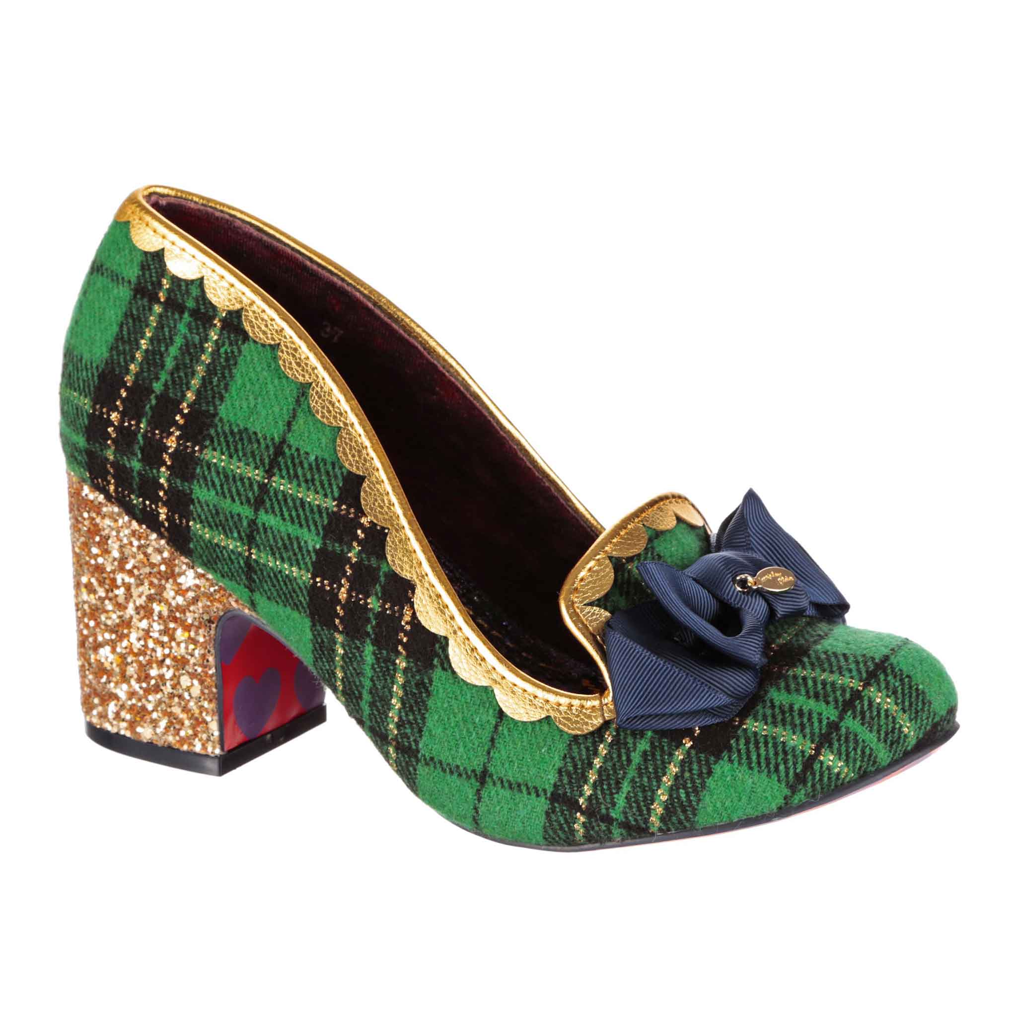 Irregular choice top green shoes