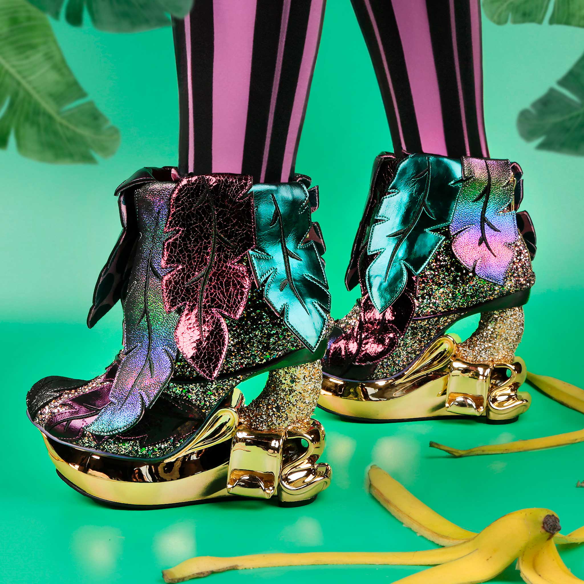 Be Leaf Me Banana Concept Heel Boots Irregular Choice