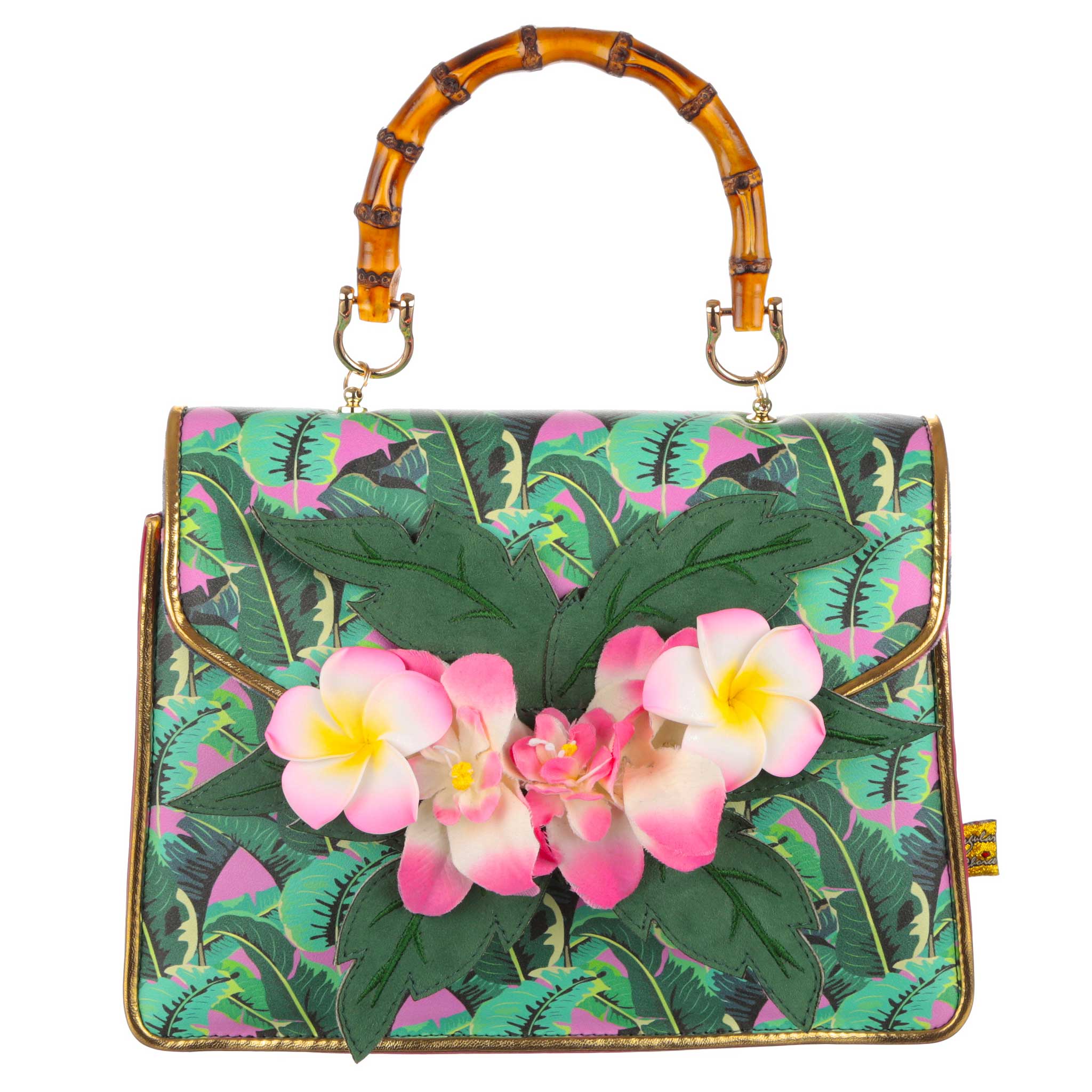 Island Time Bag Tropical Palm Leaf Handbag Irregular Choice