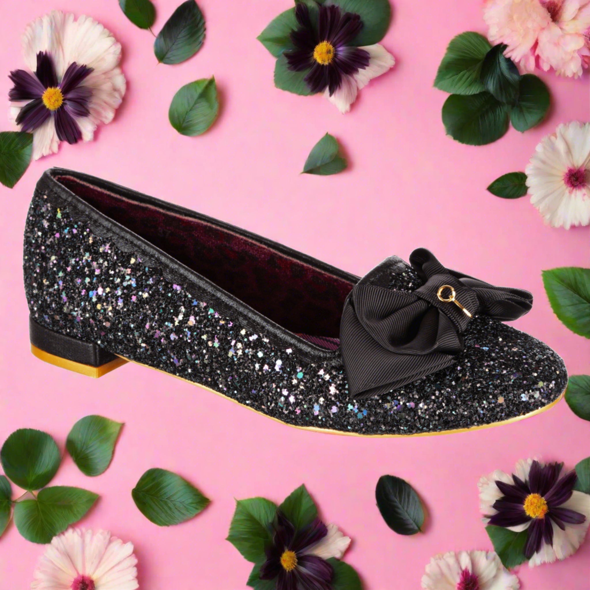 Fashion irregular choice sparkle flats