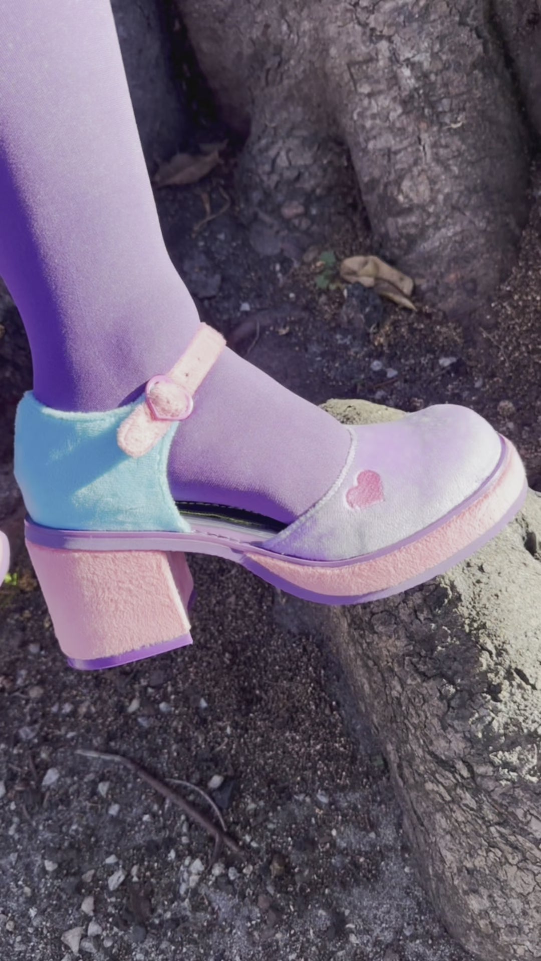 Pastel platform outlet heels